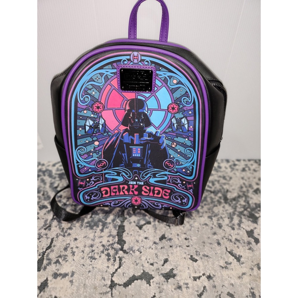 Loungefly Star Wars Darth Vader Join The Dark Side Mini Backpack Stained Glassβ